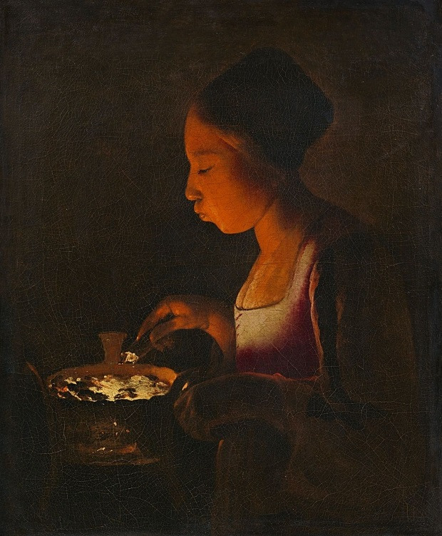 lempertz 1168 11 masterpieces from the bischoff collection georges de la tour a girl blowing on a brazier la fillette au braisier tt width 620 height 751 fill 0 crop 0 bgcolor eeeeee